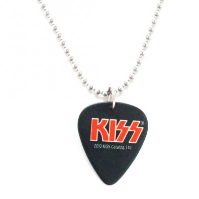 kiss black guitar pic necklace.JPG